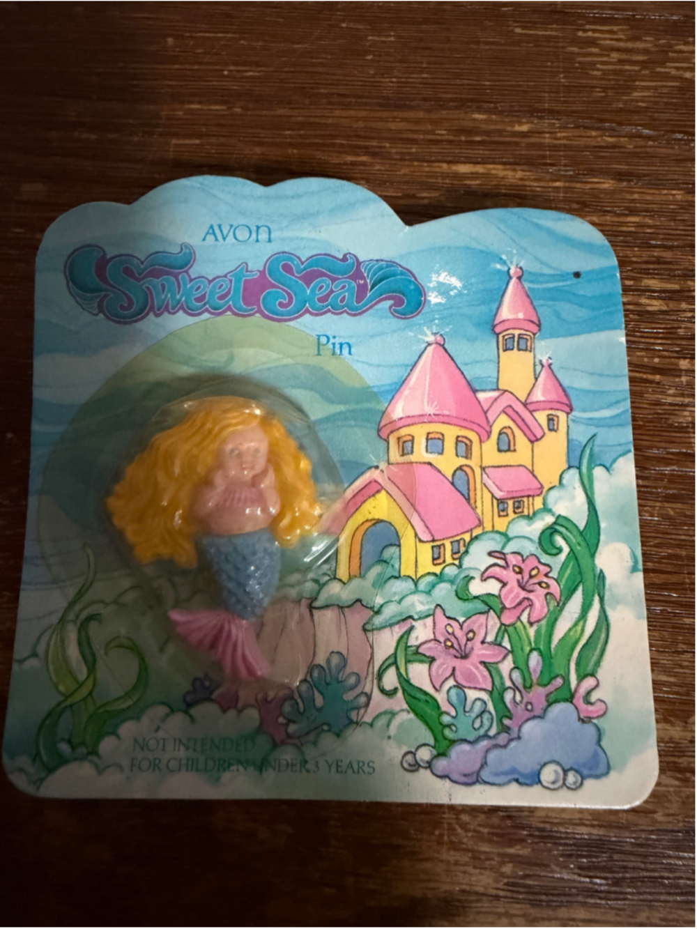 Vintage 1986 Avon Sweet Sea Mermaid Pin TOMY New Sealed Original Card
